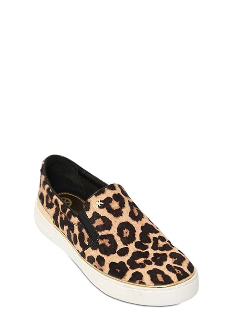 michael kors leopard trainers|michael kors slip on trainers.